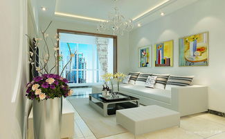 现代简约风格小户型客厅沙发背景墙装修效果图赏析